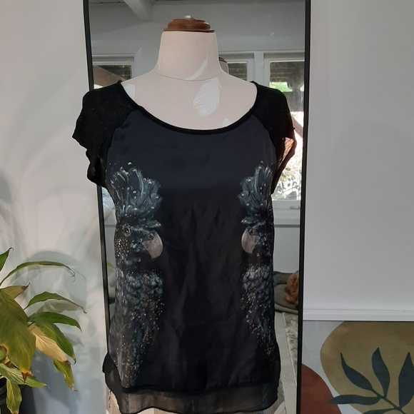 Womens Cockatiel Print Tshirt - Size 12 - Picture 7 of 8